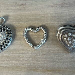 For the HEART lovers ❤️ 3 unique sterling silver pendants for only $60!